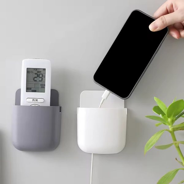 1 Pcs u Shape Wall Mounted Mobile And Remote Holder | wall Mounted Storage Case For Remote