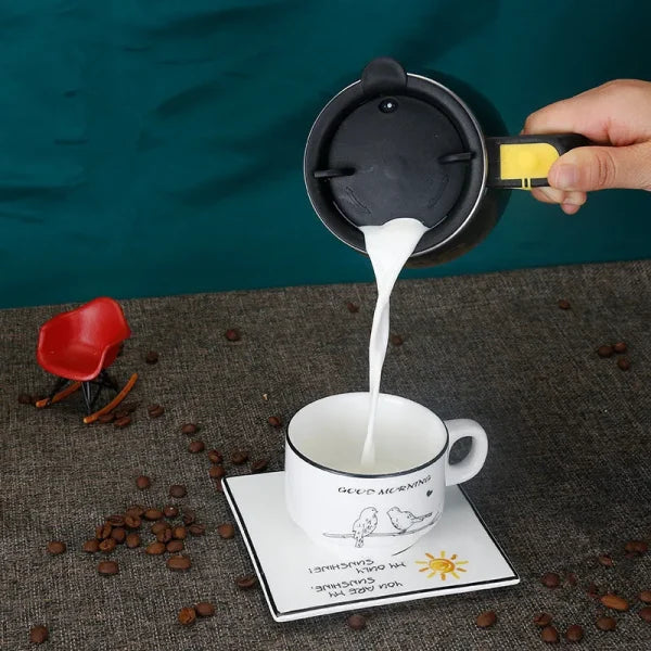 Auto Magnetic Self Stirring Mug – 400ml Stainless Steel Battery Operated Coffee & Milk Mixer Cup
