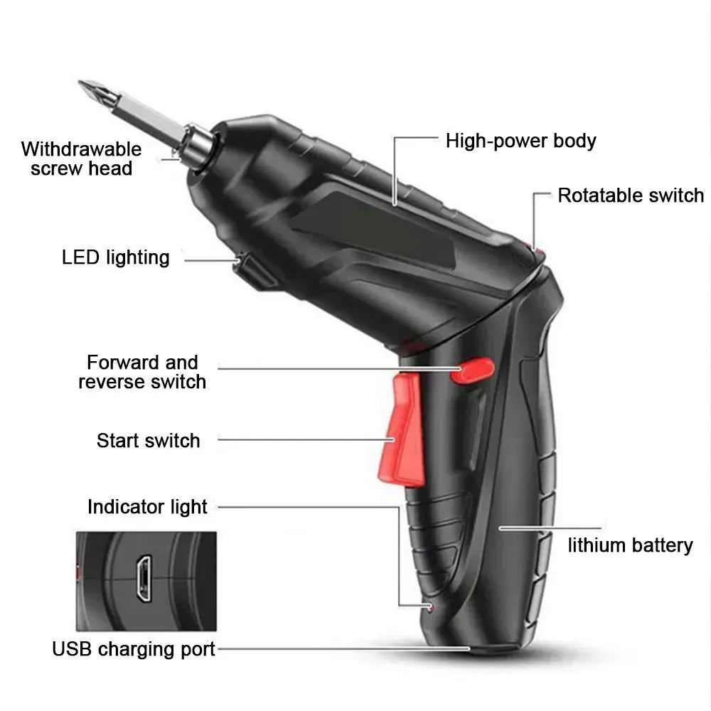 Portable Electric Screwdriver Cordless 47 in 1 - Ultimate DIY Tool