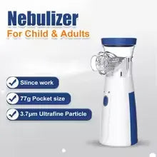 Portable Mesh Nebulizer Machine for Kids & Adults | Silent Handheld Respiratory Solution