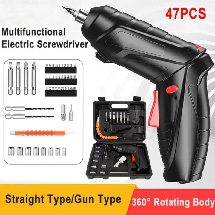 Portable Electric Screwdriver Cordless 47 in 1 - Ultimate DIY Tool