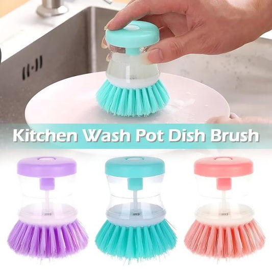Mini Kitchen Liquid Dish Cleaning Brush | Scrubber Tool, Oil-resistant, Scrubbing Sponge Remove Stains