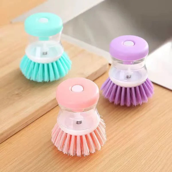 Mini Kitchen Liquid Dish Cleaning Brush | Scrubber Tool, Oil-resistant, Scrubbing Sponge Remove Stains