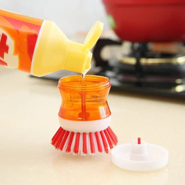 Mini Kitchen Liquid Dish Cleaning Brush | Scrubber Tool, Oil-resistant, Scrubbing Sponge Remove Stains