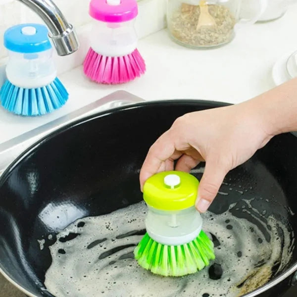 Mini Kitchen Liquid Dish Cleaning Brush | Scrubber Tool, Oil-resistant, Scrubbing Sponge Remove Stains