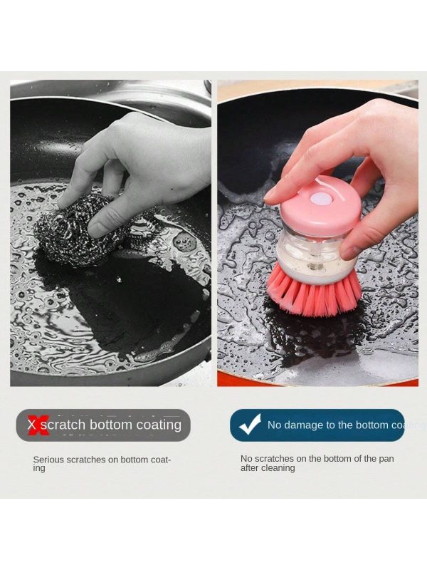 Mini Kitchen Liquid Dish Cleaning Brush | Scrubber Tool, Oil-resistant, Scrubbing Sponge Remove Stains